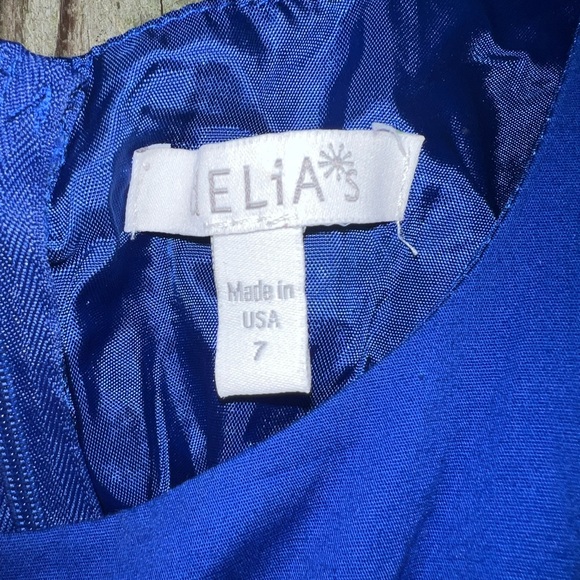 Delia’s blue fit and flare dress with tie - Picture 6 of 6